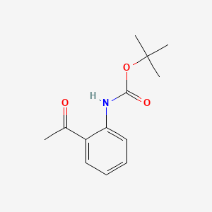 tert-Butyl (2-acetylphenyl)carbamate chemical structure (CAS 314773-77-8)