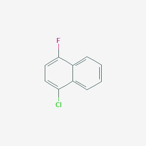1-CHloro-4-fluoronaphthalene chemical structure (CAS 315-51-5)