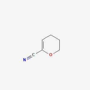 3,4-Dihydro-2H-pyran-6-carbonitrile chemical structure (CAS 31518-13-5)