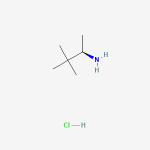 (R)-3,3-Dimethylbutan-2-amine hydrochloride chemical structure (CAS 31519-54-7)
