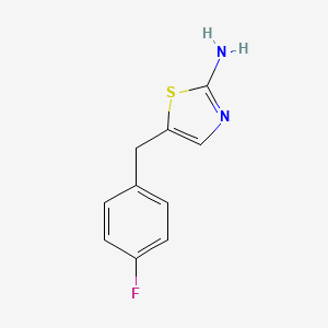 5-(4-Fluorobenzyl)thiazol-2-amine chemical structure (CAS 315241-39-5)