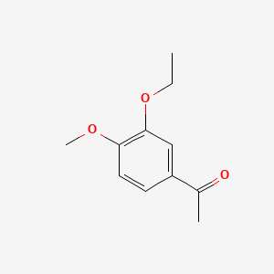 1-(3-Ethoxy-4-methoxyphenyl)ethanone chemical structure (CAS 31526-71-3)
