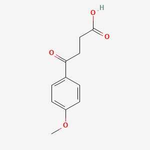 4-(4-Methoxyphenyl)-4-oxobutanoic acid chemical structure (CAS 3153-44-4)