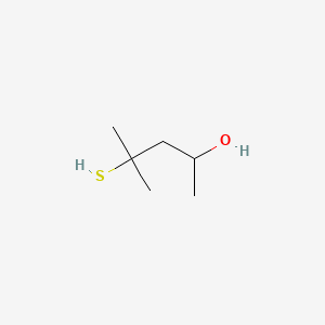 4-Mercapto-4-methylpentan-2-ol chemical structure (CAS 31539-84-1)