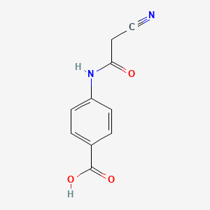 4-(2-Cyanoacetamido)benzoic acid chemical structure (CAS 31557-87-6)