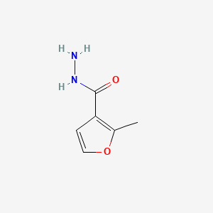 2-Methylfuran-3-carbohydrazide chemical structure (CAS 315672-60-7)