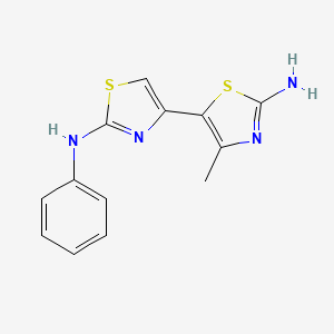 4'-Methyl-N2-phenyl-[4,5'-bithiazole]-2,2'-diamine chemical structure (CAS 315704-83-7)