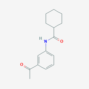 N-(3-Acetylphenyl)cyclohexanecarboxamide chemical structure (CAS 315712-61-9)