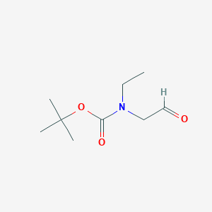 tert-Butyl ethyl(2-oxoethyl)carbamate chemical structure (CAS 315718-06-0)
