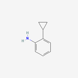 2-Cyclopropylaniline chemical structure (CAS 3158-73-4)