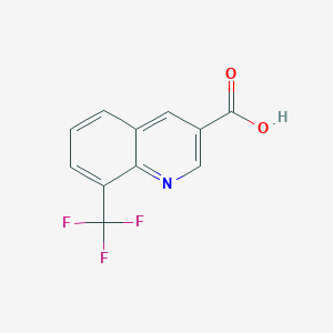 8-(Trifluoromethyl)quinoline-3-carboxylic acid chemical structure (CAS 31588-79-1)
