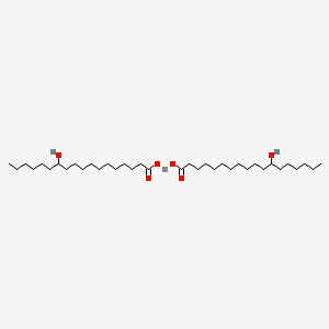 Calcium 12-hydroxyoctadecanoate chemical structure (CAS 3159-62-4)
