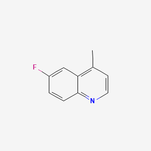 6-Fluoro-4-methylquinoline chemical structure (CAS 31598-65-9)