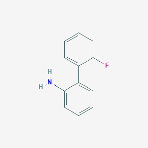 2'-Fluoro-[1,1'-biphenyl]-2-amine chemical structure (CAS 316-61-0)