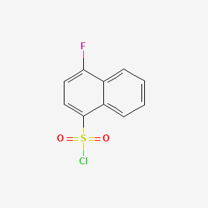 4-Fluoronaphthalene-1-sulfonyl chloride chemical structure (CAS 316-69-8)
