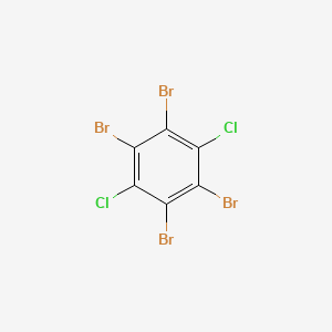 1,2,4,5-Tetrabromo-3,6-dichlorobenzene chemical structure (CAS 31604-30-5)
