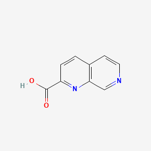 1,7-Naphthyridine-2-carboxylic acid chemical structure (CAS 316155-87-0)
