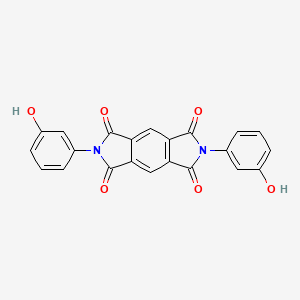 2,6-Bis(3-hydroxyphenyl)pyrrolo[3,4-f]isoindole-1,3,5,7(2H,6H)-tetraone chemical structure (CAS 31663-69-1)