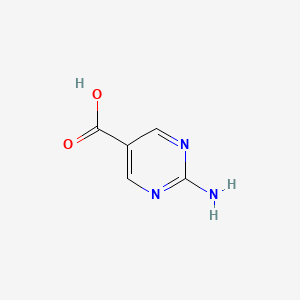 2-Aminopyrimidine-5-carboxylic acid chemical structure (CAS 3167-50-8)
