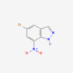 5-Bromo-7-nitro-1H-indazole chemical structure (CAS 316810-82-9)