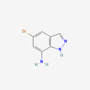 5-Bromo-1H-indazol-7-amine chemical structure (CAS 316810-86-3)