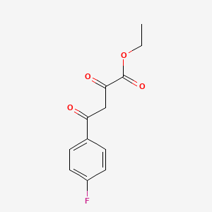 Ethyl 4-(4-fluorophenyl)-2,4-dioxobutanoate chemical structure (CAS 31686-94-9)