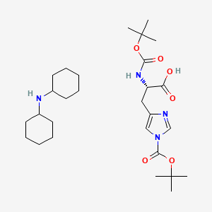 Boc-His(Boc)-OH.DCHA chemical structure (CAS 31687-58-8)