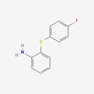 2-((4-Fluorophenyl)thio)aniline chemical structure (CAS 3169-85-5)