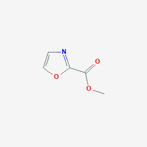 Methyl oxazole-2-carboxylate chemical structure (CAS 31698-88-1)