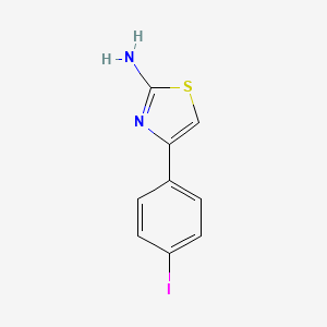 2-Amino-4-(4-iodophenyl)thiazole chemical structure (CAS 31699-14-6)