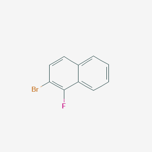 2-Bromo-1-fluoronaphthalene chemical structure (CAS 317-79-3)