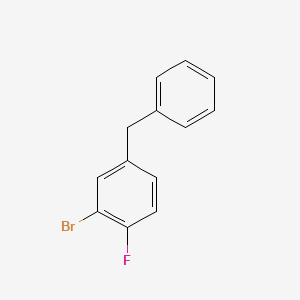 4-Benzyl-2-bromo-1-fluorobenzene chemical structure (CAS 317334-84-2)