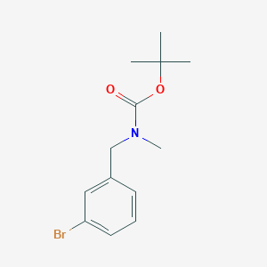 tert-Butyl 3-bromobenzyl(methyl)carbamate chemical structure (CAS 317358-61-5)