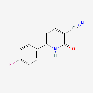6-(4-Fluorophenyl)-2-oxo-1,2-dihydropyridine-3-carbonitrile chemical structure (CAS 31755-80-3)