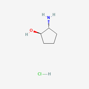 trans-2-Aminocyclopentanol hydrochloride chemical structure (CAS 31775-67-4)
