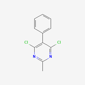 4,6-Dichloro-2-methyl-5-phenylpyrimidine chemical structure (CAS 31778-27-5)