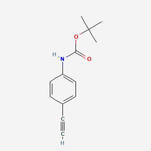 tert-Butyl (4-ethynylphenyl)carbamate chemical structure (CAS 317842-48-1)