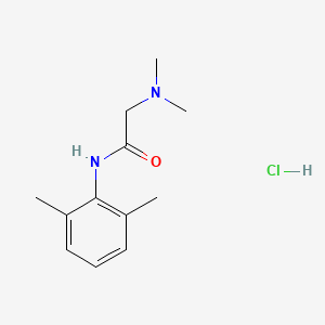 2-(Dimethylamino)-N-(2,6-dimethylphenyl)acetamide hydrochloride chemical structure (CAS 31785-64-5)