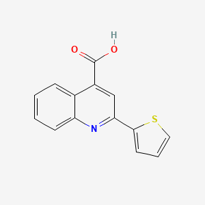 2-(Thiophen-2-yl)quinoline-4-carboxylic acid chemical structure (CAS 31792-47-9)