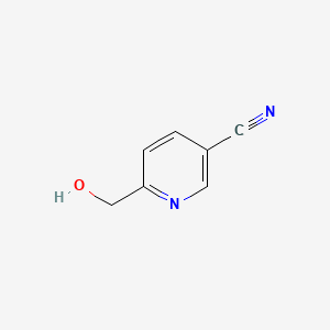 6-(Hydroxymethyl)nicotinonitrile chemical structure (CAS 31795-61-6)