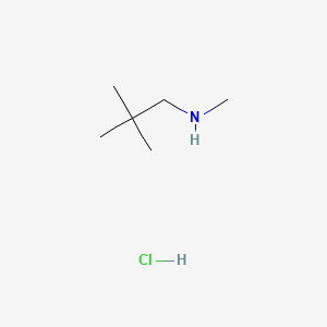 N,2,2-Trimethylpropan-1-amine hydrochloride chemical structure (CAS 31820-19-6)