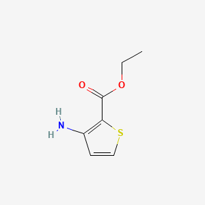 Ethyl 3-aminothiophene-2-carboxylate chemical structure (CAS 31823-64-0)