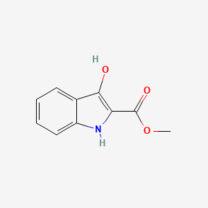 Methyl 3-hydroxy-1H-indole-2-carboxylate chemical structure (CAS 31827-04-0)
