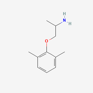 1-(2,6-Dimethylphenoxy)propan-2-amine chemical structure (CAS 31828-71-4)