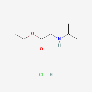 N-Isopropylaminoacetic acid ethyl ester hydrochloride chemical structure (CAS 3183-23-1)