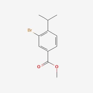 Methyl 3-bromo-4-isopropylbenzoate chemical structure (CAS 318528-55-1)
