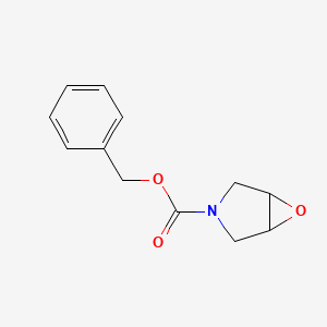 Benzyl 6-oxa-3-azabicyclo[3.1.0]hexane-3-carboxylate chemical structure (CAS 31865-25-5)