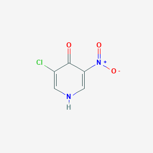 3-Chloro-5-nitropyridin-4-ol chemical structure (CAS 31872-64-7)