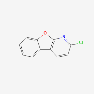 2-Chlorobenzofuro[2,3-b]pyridine chemical structure (CAS 31874-87-0)