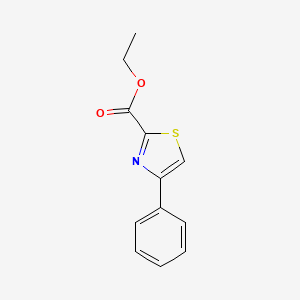 Ethyl 4-phenylthiazole-2-carboxylate chemical structure (CAS 31877-30-2)